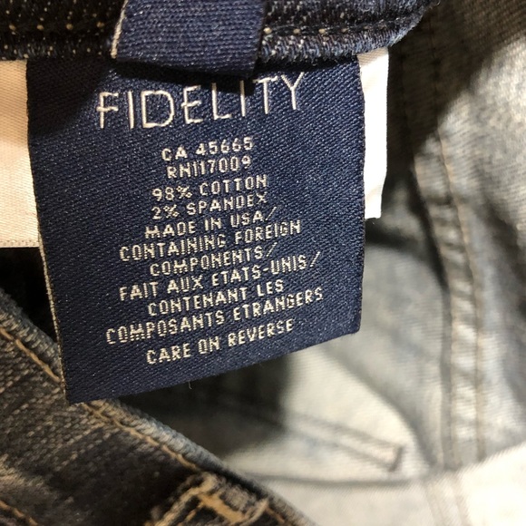 Fidelity AXL Girlfriend Jean Exile Vintage Sz 27 Medium Wash - Picture 15 of 16